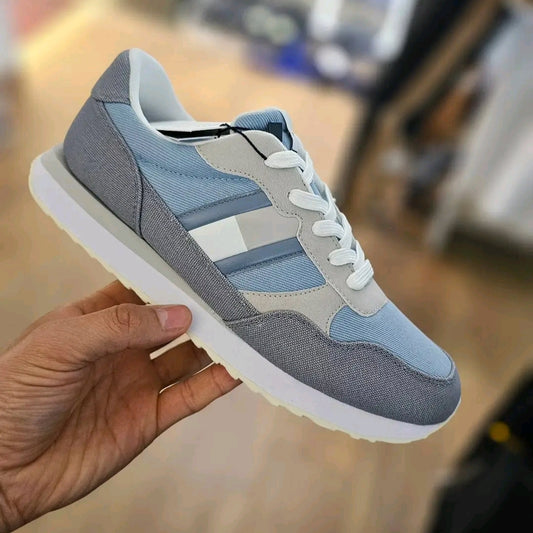 Sneakers Tommy Hilfiger FLAG LOW CUT LACE-UP SNEAKER DENIM/GREY. T3X9-33376-1693A58
